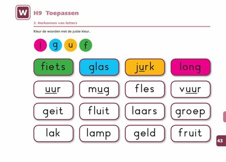 1A Letters leren 3 &ndash; Lesmateriaal (wire-O)